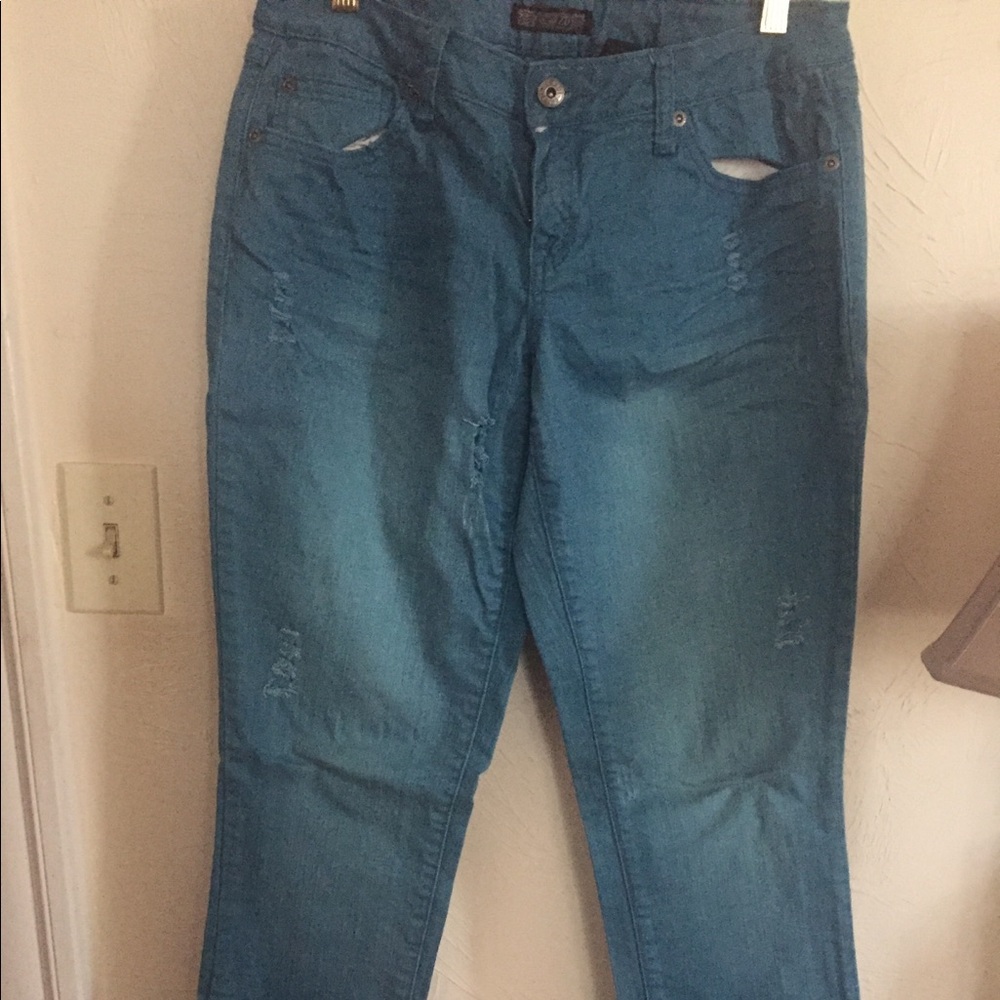 Turquoise Blue Jeans